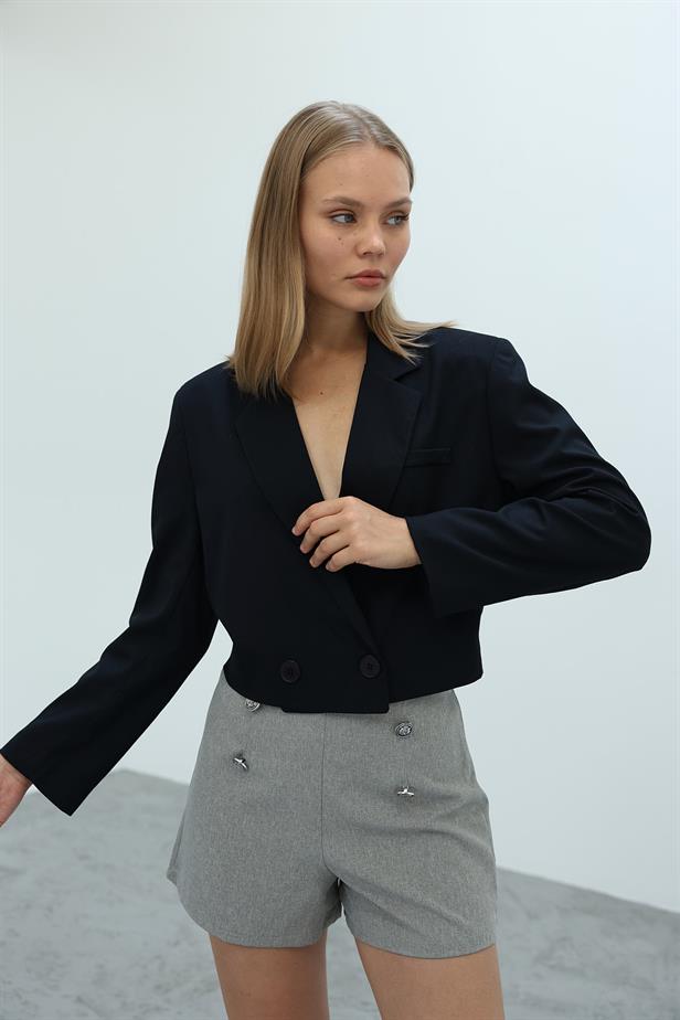 RYN Blue Elastic Jacket - Acatzingo