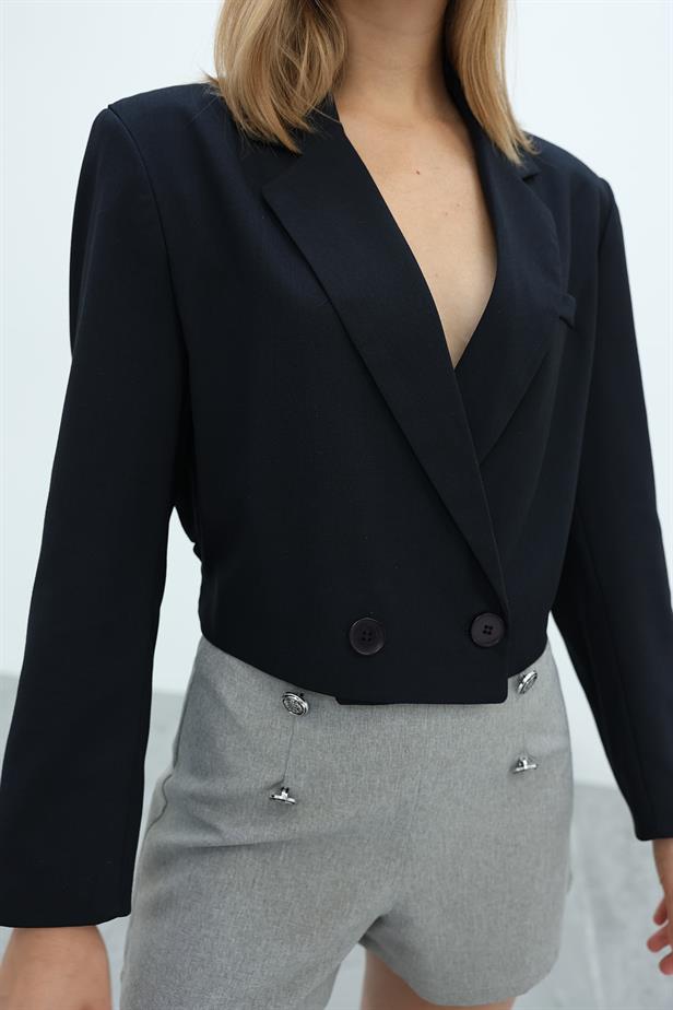 RYN Blue Elastic Jacket - Acatzingo