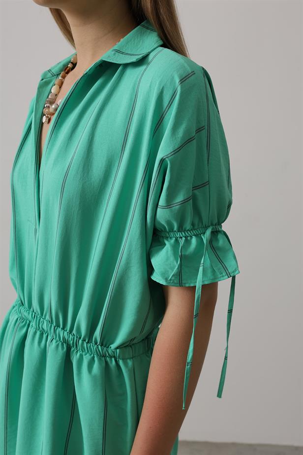RYN Elastic Waist Dress - Green - State College