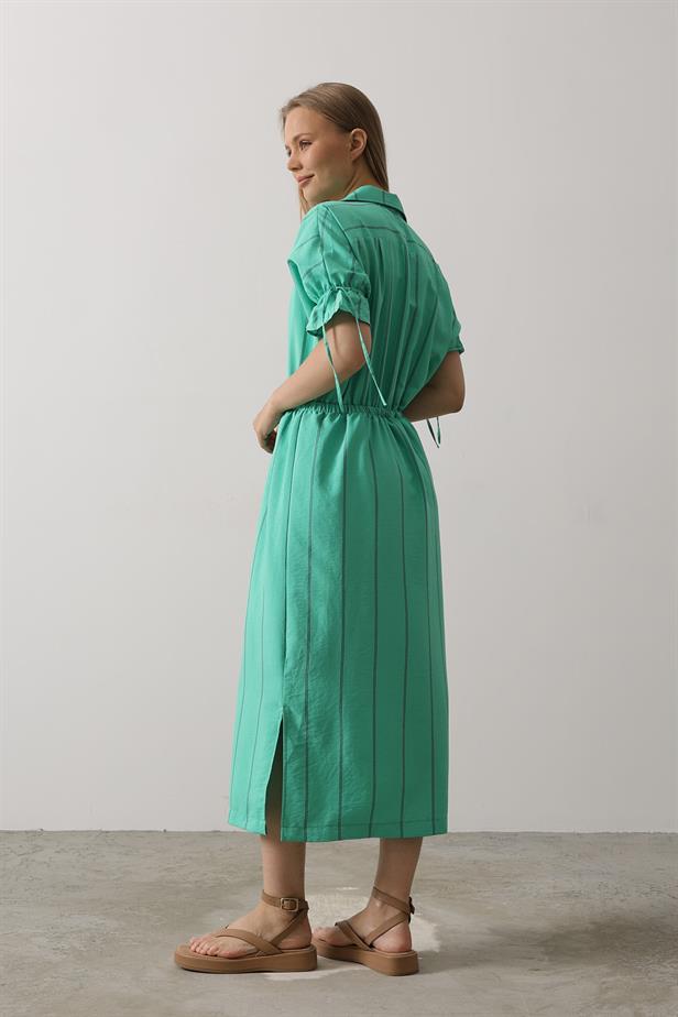 RYN Elastic Waist Dress - Green - State College