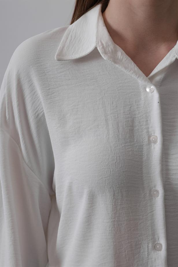 RYN Biye Detailed Ayrubin Shirt - White - Centreville