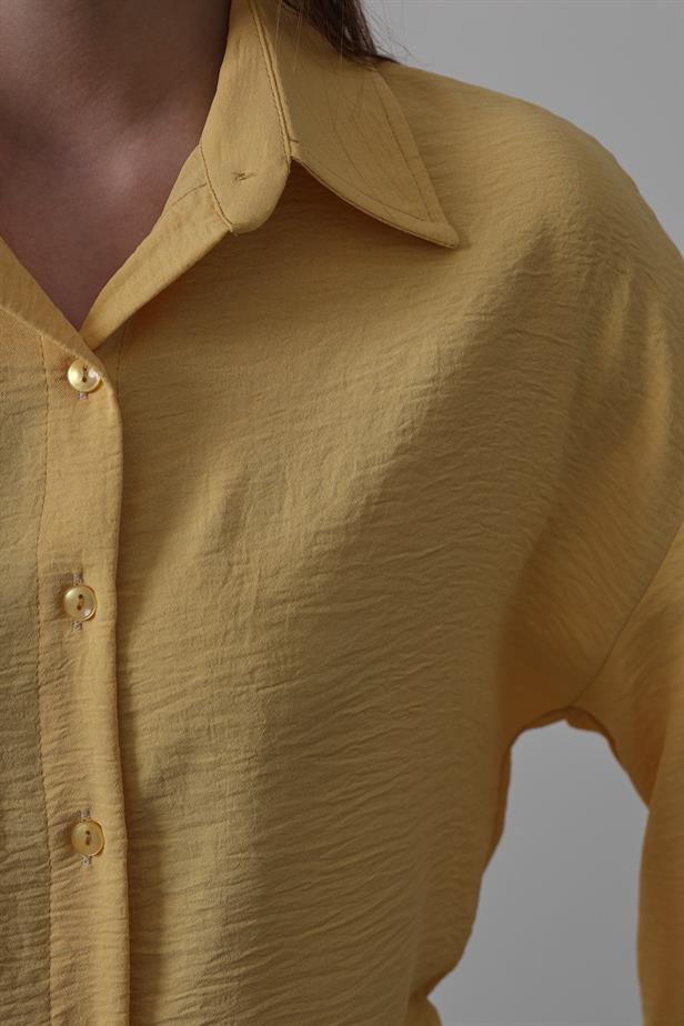 RYN Biye Detailed Ayrubin Shirt - Yellow - Irondequoit