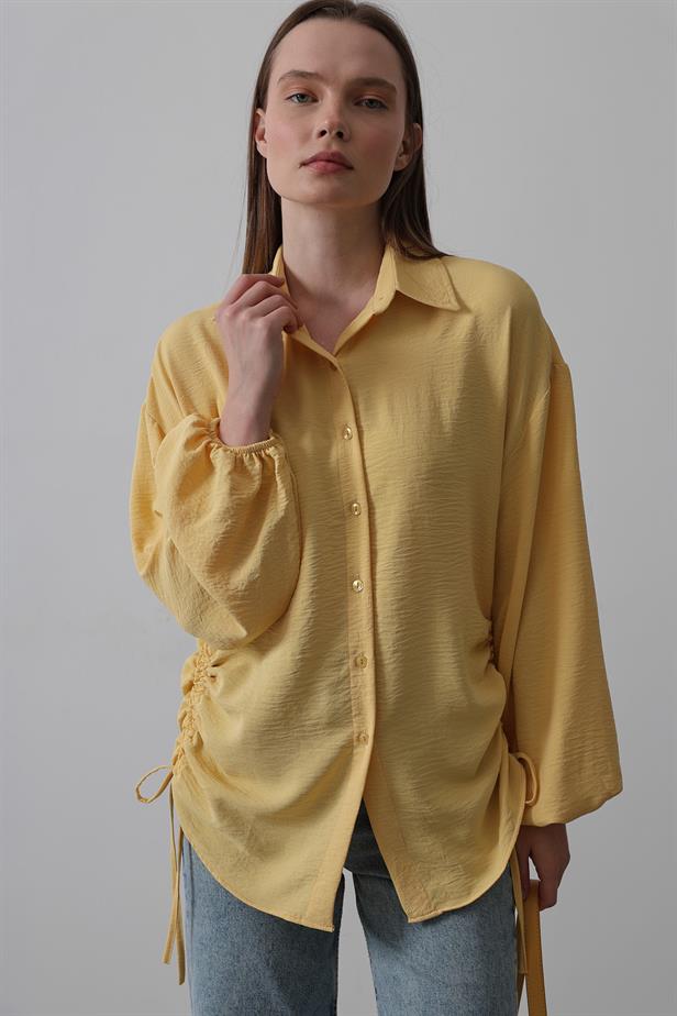 RYN Biye Detailed Ayrubin Shirt - Yellow - Irondequoit