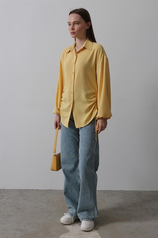 RYN Biye Detailed Ayrubin Shirt - Yellow - Irondequoit
