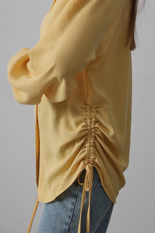 RYN Biye Detailed Ayrubin Shirt - Yellow - Irondequoit