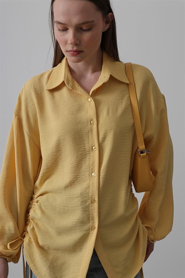 RYN Biye Detailed Ayrubin Shirt - Yellow - Irondequoit