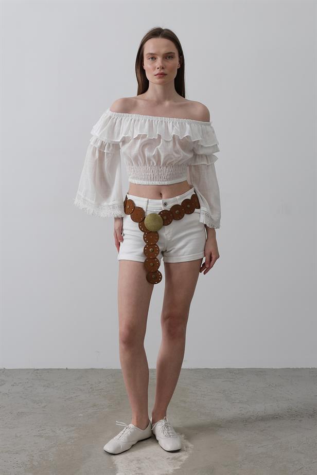 RYN Blouse - White - Galveston