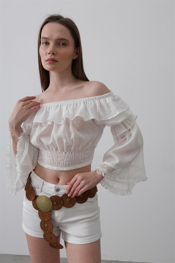 RYN Blouse - White - Galveston