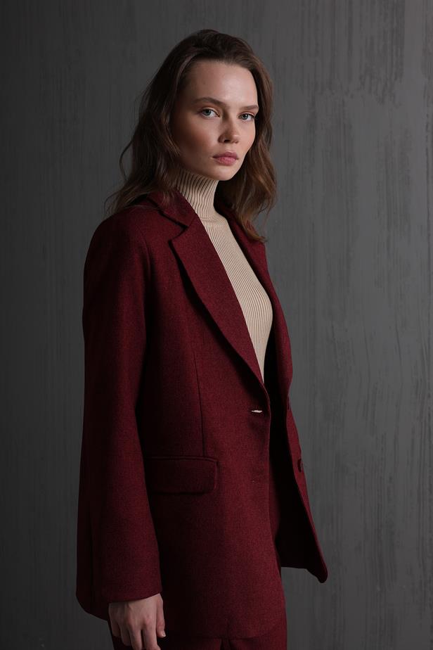 RYN Pocket Flap Jacket - Burgundy - Markham