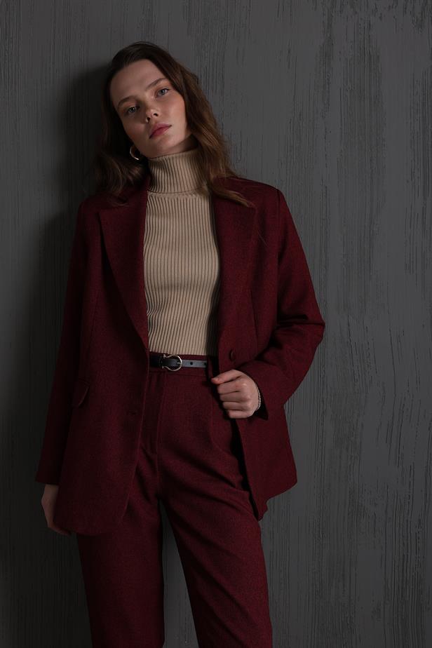 RYN Pocket Flap Jacket - Burgundy - Markham