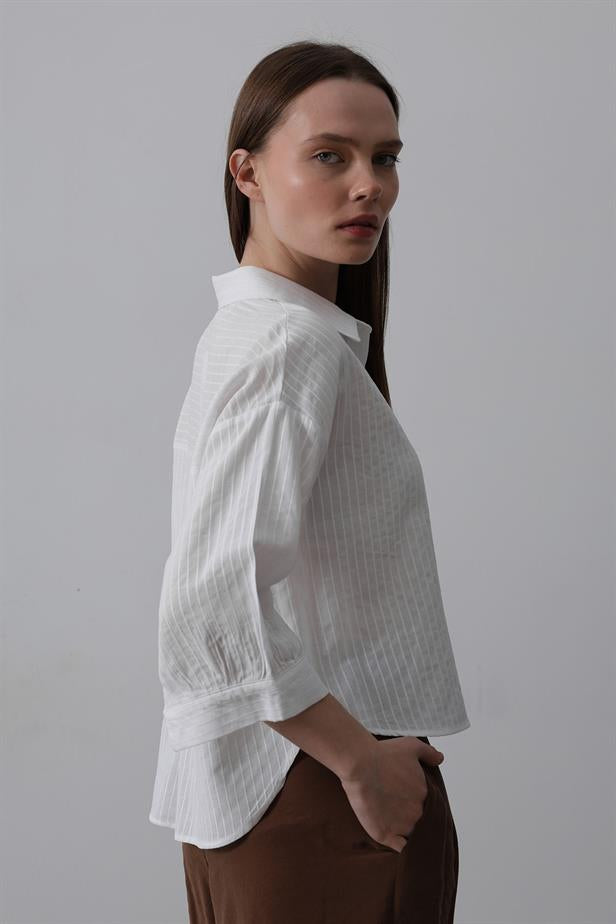 RYN Pocket Short Sleeve Shirt - White - Lagos de Moreno