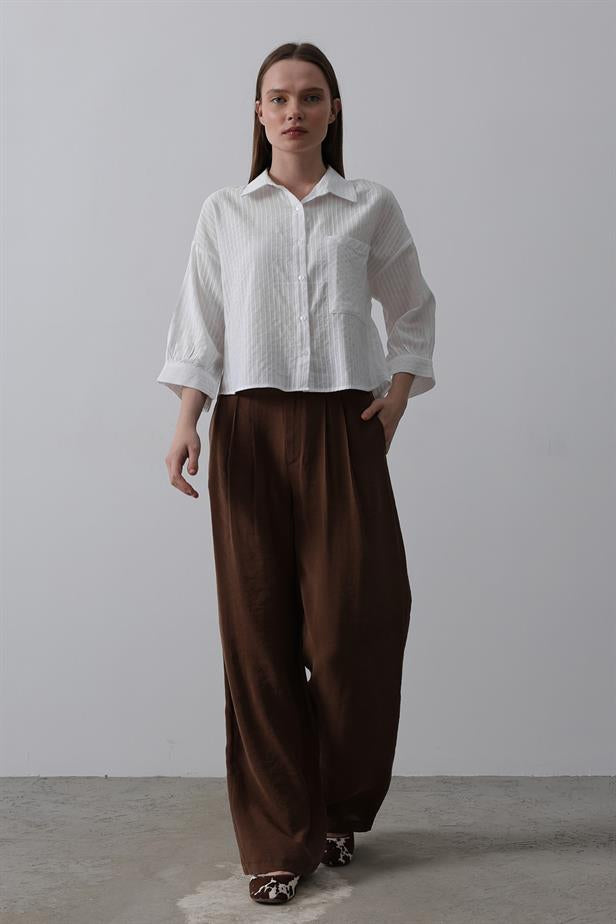RYN Pocket Short Sleeve Shirt - White - Lagos de Moreno