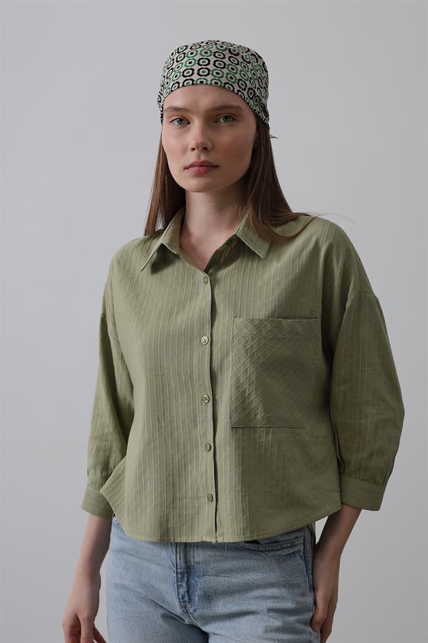 RYN Pocket Short Sleeve Shirt - Khaki - Albacete