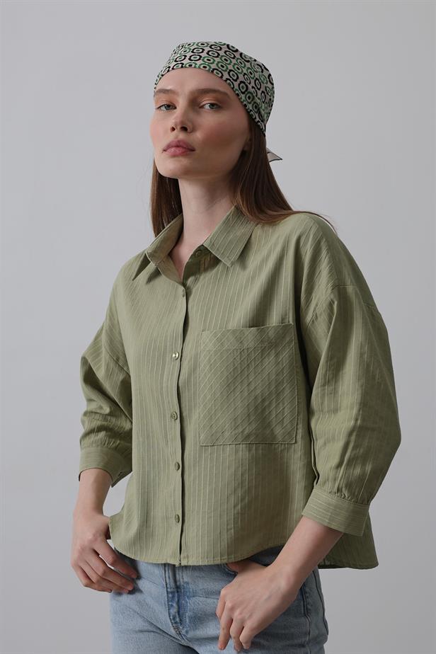 RYN Pocket Short Sleeve Shirt - Khaki - Albacete