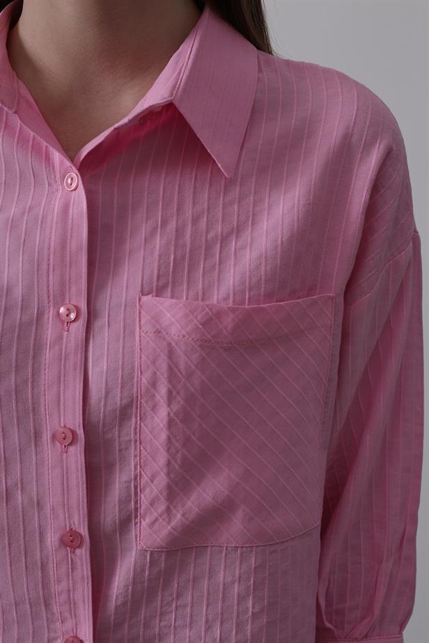RYN Pocket Short Sleeve Shirt - Pink - Mackay