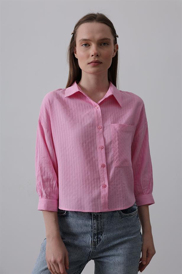 RYN Pocket Short Sleeve Shirt - Pink - Mackay