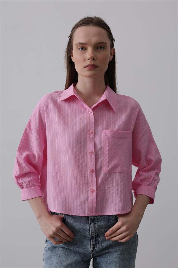 RYN Pocket Short Sleeve Shirt - Pink - Mackay