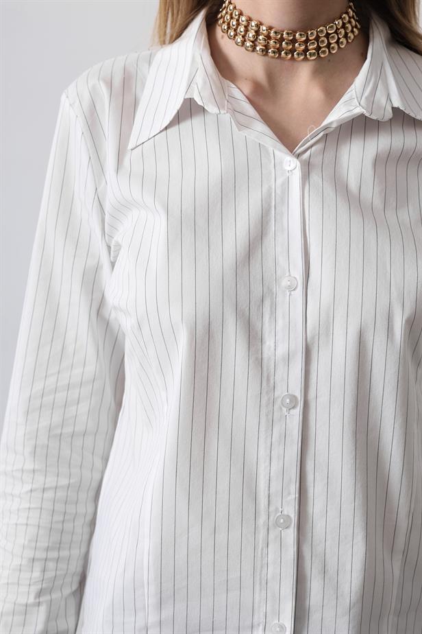 RYN Striped Slim Fit T-shirt - White - Bremerton