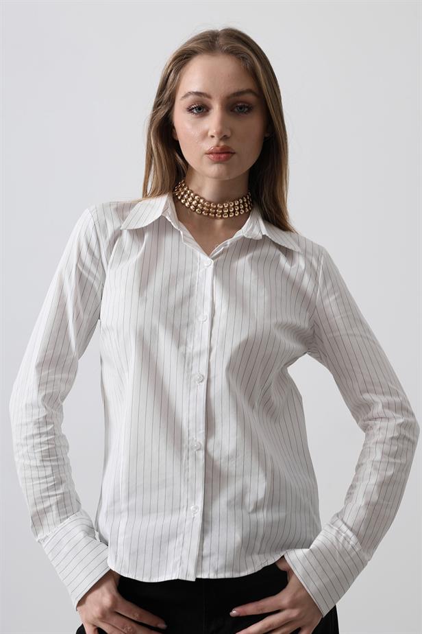 RYN Striped Slim Fit T-shirt - White - Bremerton