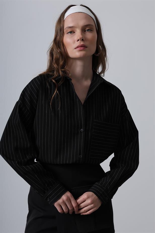RYN Striped Shirt - Black - Yecla