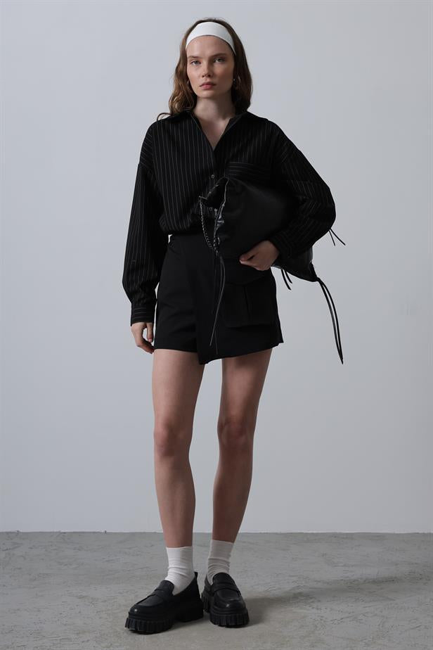 RYN Striped Shirt - Black - Yecla