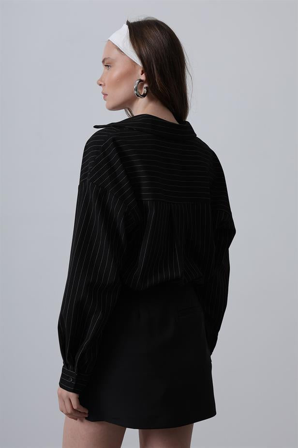 RYN Striped Shirt - Black - Yecla