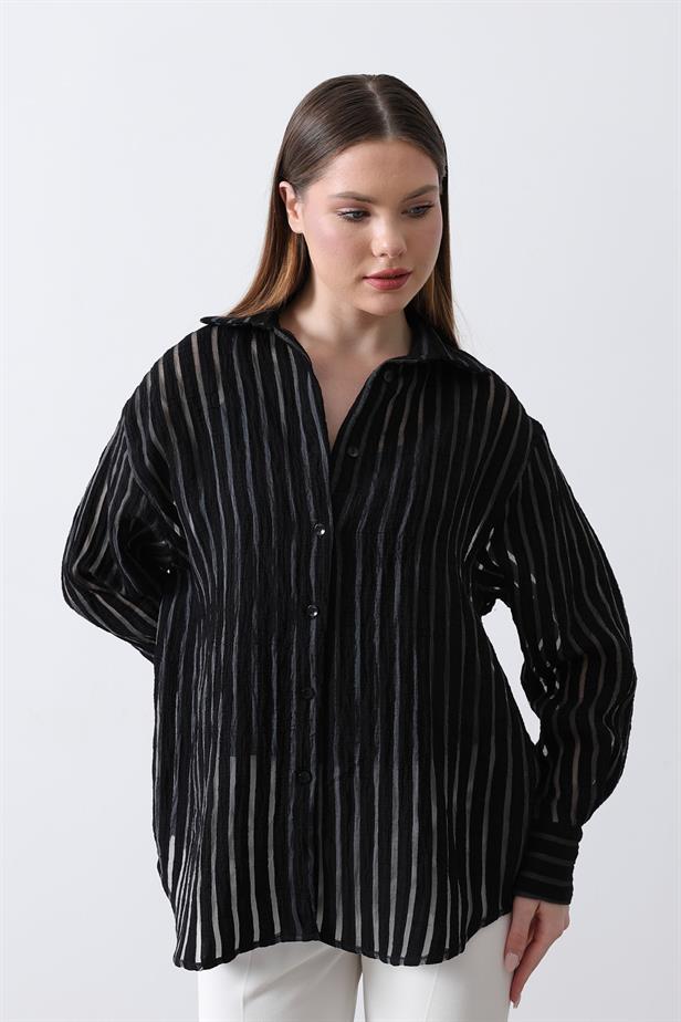 RYN Striped Shirt - Black - Bakhmut
