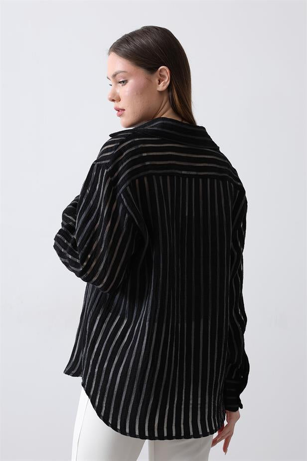 RYN Striped Shirt - Black - Bakhmut