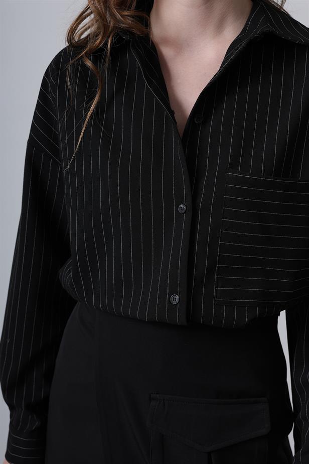 RYN Striped Shirt - Black - Yecla