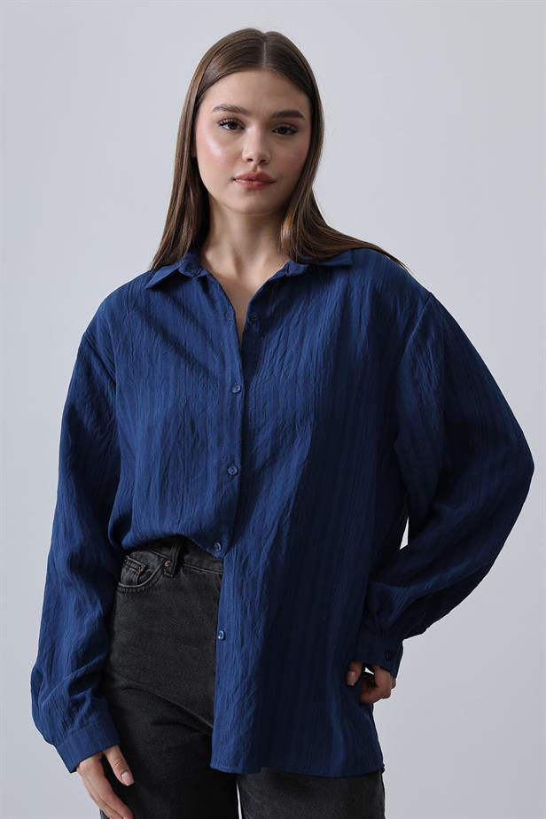 RYN Striped Slim Fit Shirt - Indigo - North Lauderdale