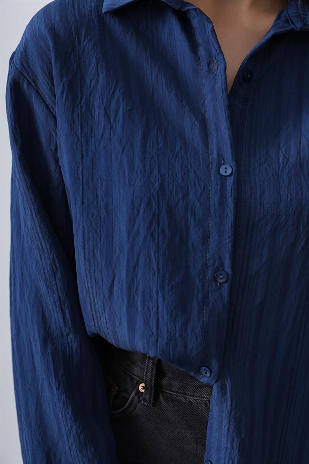 RYN Striped Slim Fit Shirt - Indigo - North Lauderdale