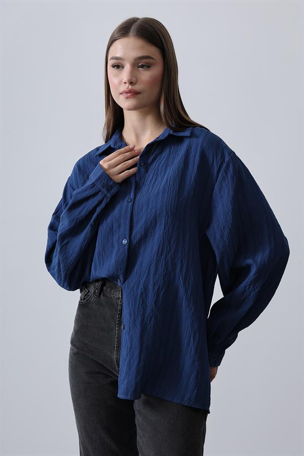 RYN Striped Slim Fit Shirt - Indigo - North Lauderdale
