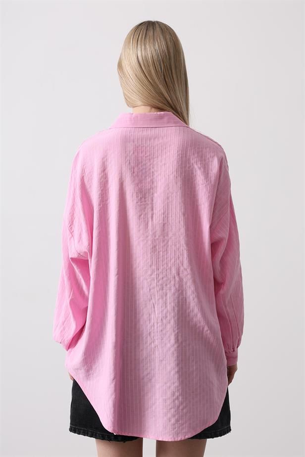 RYN Striped Long Sleeve Shirt - Pink - Graz