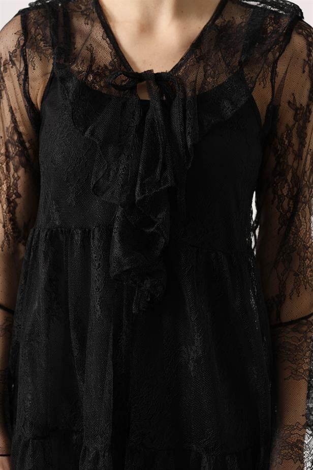 RYN LACE DRESS - Black - Venlo