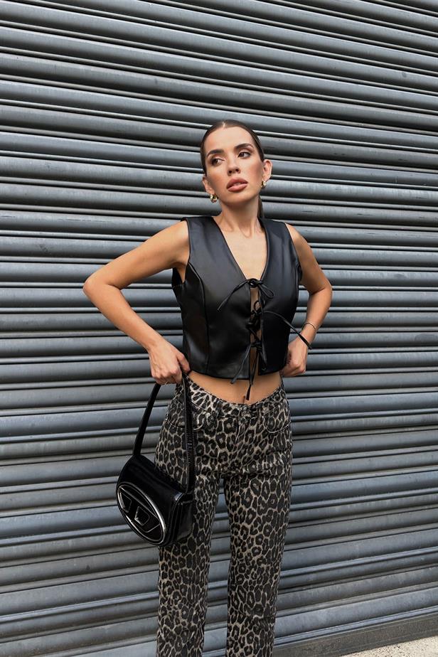 RYN Leather Vest - Black - Castellón de la Plana