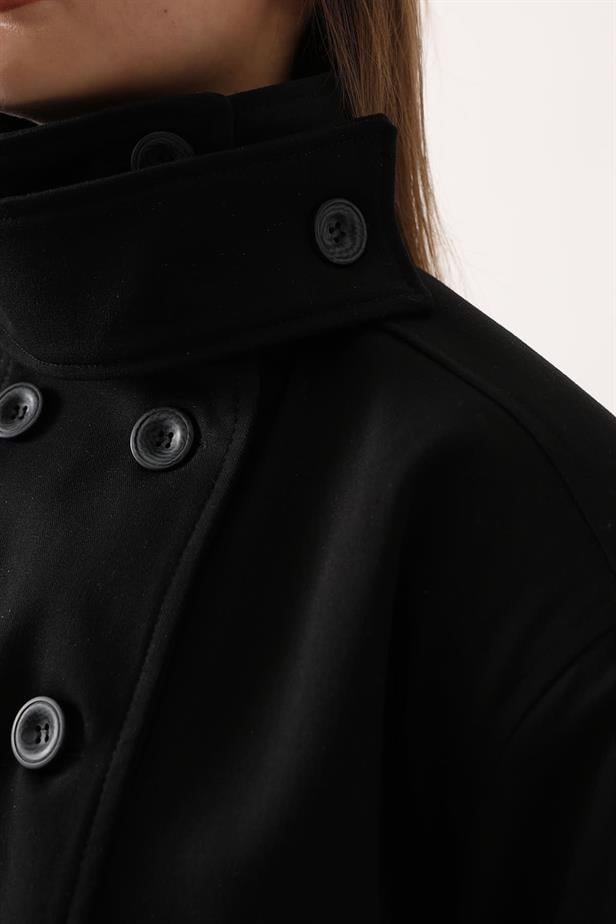 RYN DÜĞMELİ KISA CEKET - Siyah - Limbiate