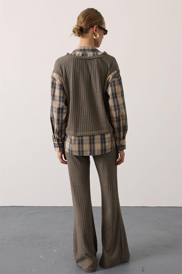 RYN ECO-FRIENDLY SHIRT DETAIL SUIT - Mustard - Châteauroux