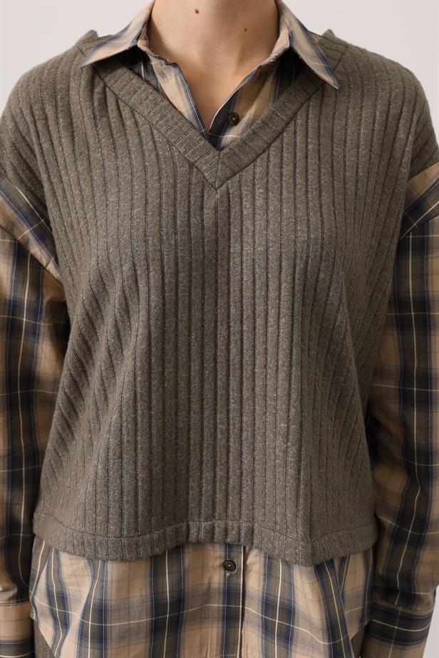 RYN ECO-FRIENDLY SHIRT DETAIL SUIT - Mustard - Châteauroux