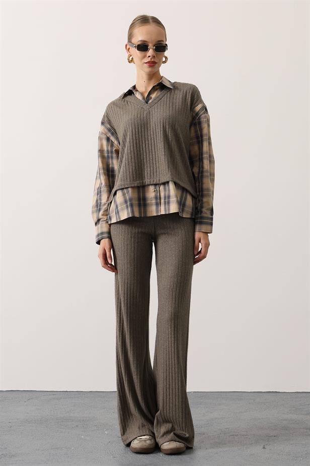 RYN ECO-FRIENDLY SHIRT DETAIL SUIT - Mustard - Châteauroux