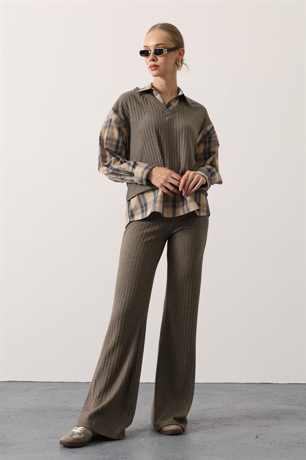 RYN ECO-FRIENDLY SHIRT DETAIL SUIT - Mustard - Châteauroux