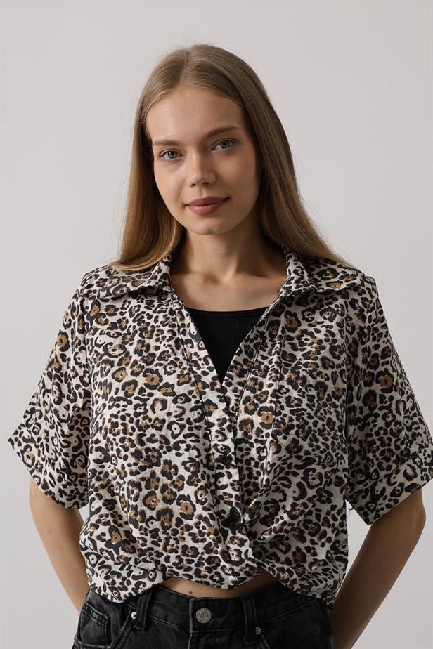 RYN Leopard Patterned Shirt - Leopard - Porto