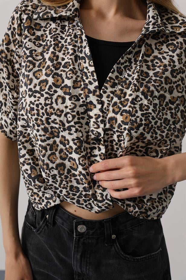 RYN Leopard Patterned Shirt - Leopard - Porto