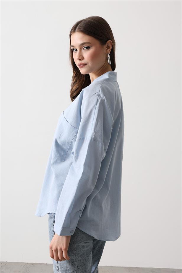 RYN SHIRT - Baby Blue - Welwyn Garden City