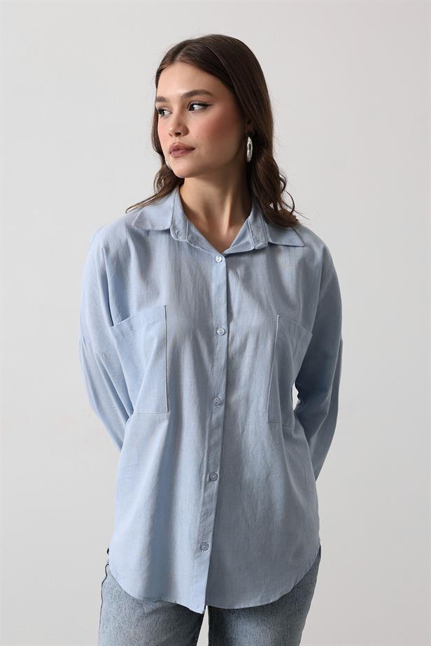 RYN SHIRT - Baby Blue - Welwyn Garden City