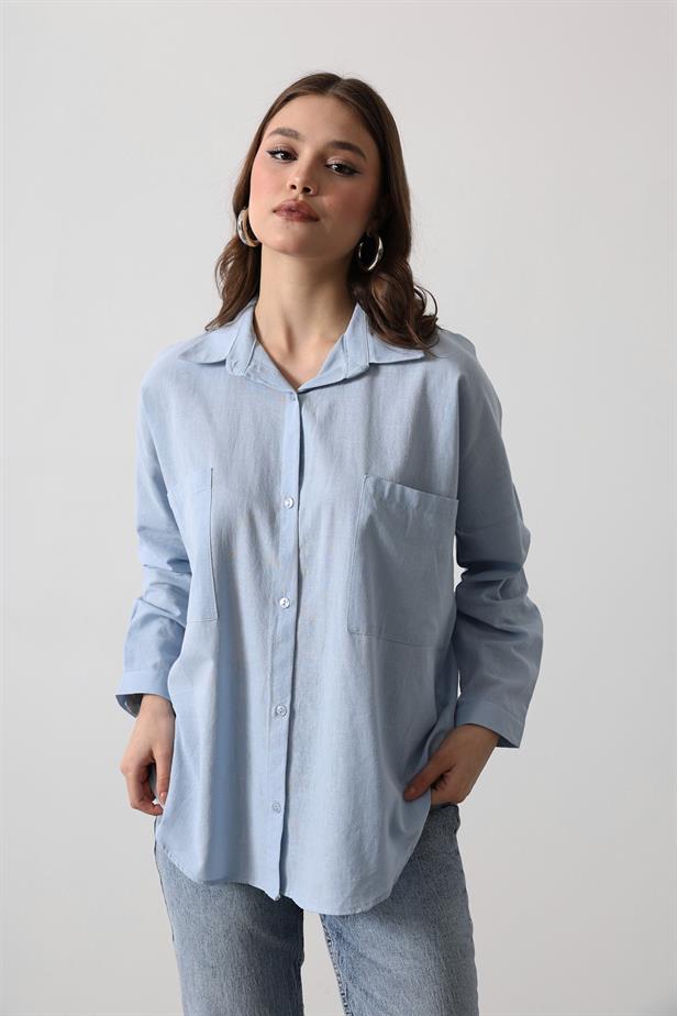 RYN SHIRT - Baby Blue - Welwyn Garden City