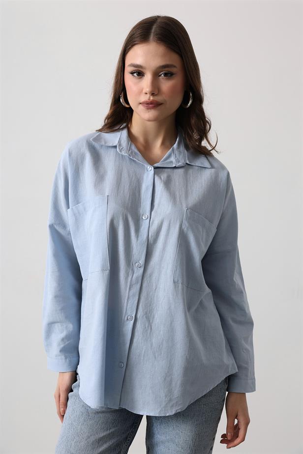 RYN SHIRT - Baby Blue - Welwyn Garden City