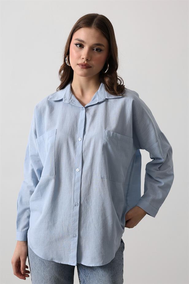 RYN SHIRT - Baby Blue - Welwyn Garden City