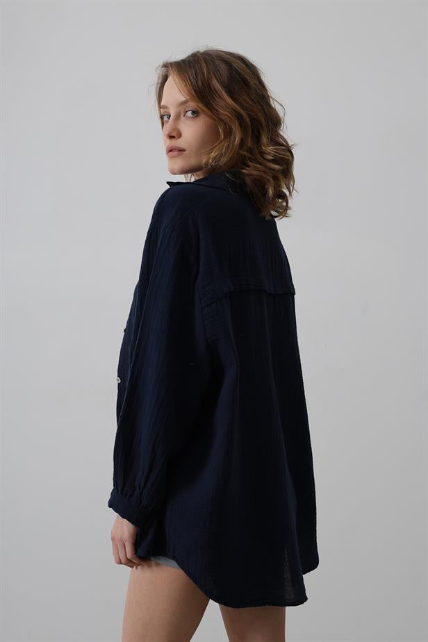 RYN Shirt - Navy Blue - Zempoala