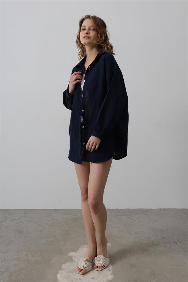 RYN Shirt - Navy Blue - Zempoala