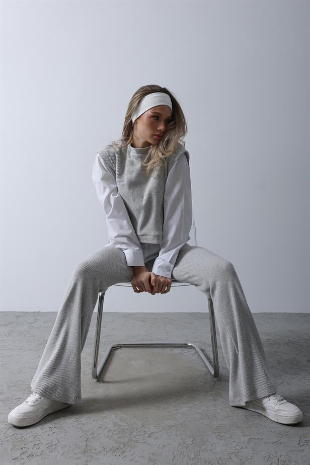 RYN Shirt Knit Set - Gray - Città di Castello